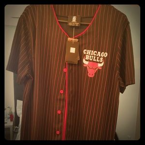 Chicago Bulls NBA Baseball Jersey Vintage Men's XL